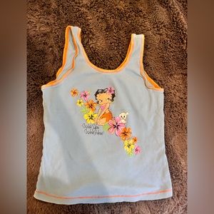 Blue Betty Boop Tank. Ships 1-3 business days